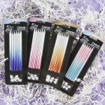 Свечи Золотое сияние, Градиент, 0,6*12 см, 6 шт. с держат., 802729