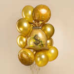 Шар (33''/84 см) Фигура, Денежный мешок, 1 шт. в уп., 27029P