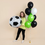 Шар 3D (32''/81 см) Сфера, Футбольный мяч, 1 шт. в уп., 27483