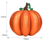 Шар (49''/124 см) Фигура 3D, Тыква, 1 шт. в уп., 26733