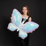 Шар (38''/97 см) Фигура, Бабочка (надув воздухом), Жемчужный, Хамелеон, 1 шт. в уп., 24989