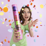 Пневмохлопушка (12/30 см), Макарунс, Круги тишью, Ассорти, 1 шт., 723034