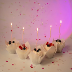 Свечи Спирали Люкс, Розовый, 0,4*13 + 3 см, 6 шт. с держат., 803036