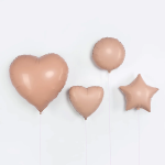 Шар (18''/46 см) Сердце, Винтажная роза, Матовый, 1 шт., 201500MVR