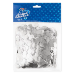 Конфетти фольга Круг, Серебро, Хром, 1 см, 50 г., 6015418