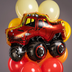 Шар (35''/89 см) Фигура, Джип Монстр-Трак, 1 шт., 27032