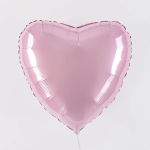 Шар (22''/56 см) Сердце, Розовый, Пастель, 1 шт. в уп., 22022PP-P