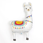 Шар (37''/94 см) Фигура, Лама Альпака, Белый, 1 шт., 901800