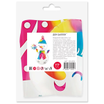 Шар с клапаном (17''/43 см) Мини-фигура, Снеговик в ярком шарфе, 5 шт. в уп., 23143P5