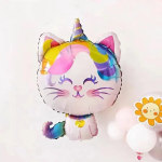 Шар (32''/81 см) Фигура, Котенок Единорог, 1 шт., 19178