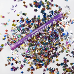 Пневмохлопушка (12/30 см), Звезды фольга, Ассорти, 1 шт., 823107