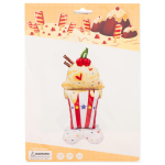 Шар 3D (61''/155 см) Фигура на подставке, Вкусный коктейль, 1 шт. в уп., 24897