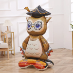 Шар 3D (46''/117 см) Фигура на подставке, Сова Выпускник, 1 шт. в уп., 24575