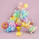 Шар с клапаном (13''/33 см) Мини-фигура, Искрящееся мороженое, Градиент, 1 шт., 15486