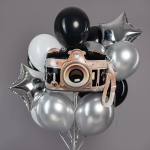 Шар (26''/66 см) Фигура, Фотоаппарат, 1 шт. в уп., 26431