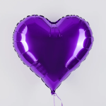 Шар (18''/46 см) Сердце, Королевский пурпур, 1 шт., 18328RP