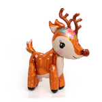 Шар (22''/56 см) Фигура 3D, Олень в цветочном венке, 1 шт. в уп., 15160P