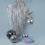 Шар 3D (33''/84 см) Сфера, Серебро, 1 шт. в уп., 758564