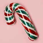 Шар (12''/30 см) Мини-фигура, Леденец трость, Красный/Зеленый, 1 шт., 902844VE