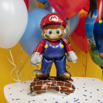 Шар 3D (24''/61 см) Фигура на подставке, Водопроводчик Марио, 1 шт. в уп., 24404