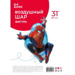 Шар (31''/79 см) Фигура, Человек Паук в полете, 1 шт. в уп., 24507