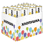 Хлопушка (5/13 см), Воздушный шарик, Круги фольга и тишью, Ассорти/Золото, 1 шт., 723038