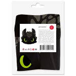 Шар с клапаном (8''/20 см) Мини-фигура, Любимый Дракон, Черный, 5 шт. в уп. (цв.этик.), 27117S5