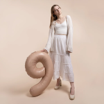 Шар (40''/102 см) Цифра, 9 Slim, Винтажная роза, Матовый, 1 шт. в уп., B901919MVR