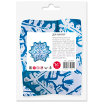 Шар с клапаном (14''/36 см) Мини-фигура, Снежинка, Голубой, 5 шт. в уп., 23109P5