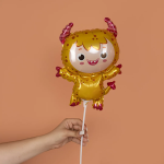 Шар (14''/36 см) Мини-фигура, Маленький чертенок, Желтый, 1 шт., 902903Y