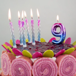 Свечи Северное сияние, Градиент, 0,7*8 см, 6 шт. с держат., 802975