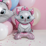 Шар 3D (24''/61 см) Фигура на подставке, Кошечка Мари, 1 шт. в уп., 26205