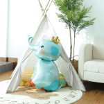 Шар (39''/99 см) Фигура, Слоненок в короне, 1 шт., 23314