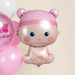 Шар (33''/84 см) Фигура, Малышка Девочка, 1 шт. в уп., 26749