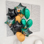 Шар (30''/76 см) Звезда, Черный, 1 шт. в уп., 753286