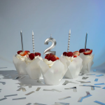 Свеча Цифра, 9 Грани, Серебро, Металлик, 4,2*6 + 4,5 см, 1 шт. с держат., 802759