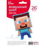 Шар (26''/66 см) Фигура, Пиксельный герой, 1 шт. в уп., 21780P