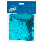 Конфетти фольга Звезда, Голубой, Металлик, 1,5 см, 50 г., 6015297