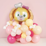 Шар (33''/84 см) Фигура, Собачка с бантиком (надув воздухом), 1 шт., 24773