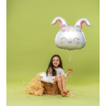 Шар (25''/64 см) Фигура, Цветочный Зайка, 1 шт., G72122