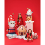 Шар 3D (52''/132 см) Фигура на подставке, Новогодний гном, 1 шт. в уп., GK70021-P