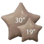 Шар (30''/76 см) Звезда, Мистик, Какао, Сатин, 1 шт. в уп., 221165