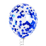 Конфетти фольга Круг, Королевский синий, Металлик, 2 см, 50 г., 6015428