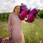 Шар (28''/71 см) Фигура, Бабочка Монарх, Фуше, 1 шт., 19890