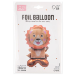 Шар 3D (22''/56 см) Фигура на подставке, Лев, 1 шт. в уп., 24551