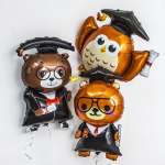 Шар (36''/91 см) Фигура, Медвежонок Выпускник, 1 шт., 180651