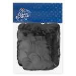 Конфетти фольга Круг, Черный, Металлик, 2 см, 50 г., 6015430