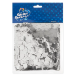 Конфетти фольга Квадрат, Серебро, Металлик, 1 см, 50 г., 6015261