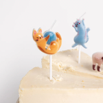 Набор свечей Фигура, Милые котята, Ассорти, 3*3,5 + 4 см, 5 шт. с держат., 639243