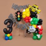 Шар (31''/79 см) Фигура, Полицейская машина, 1 шт. в уп., 27018P